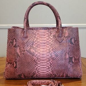 Suzette real Python Classic Tote